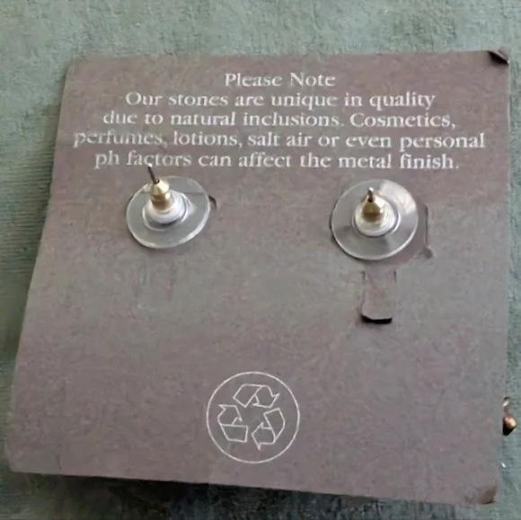 DesignerJan Michaels San Francisco Artisan Earring Pierced Dangle Natural Stones - Picture 4 of 6